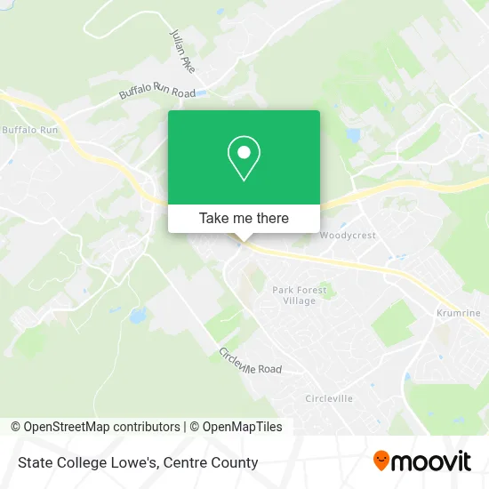 State College Lowe's map