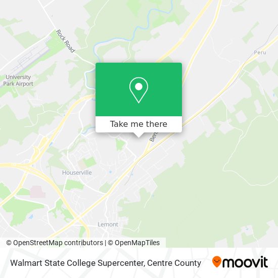 Mapa de Walmart State College Supercenter