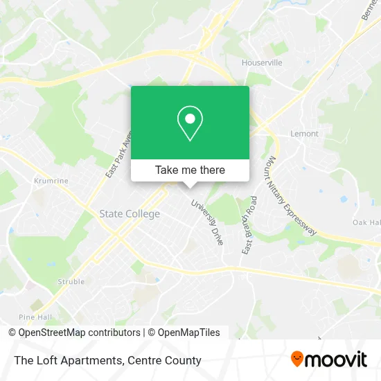 The Loft Apartments map