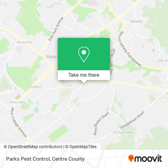 Parks Pest Control map