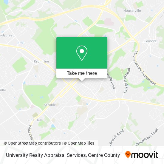 University Realty Appraisal Services map