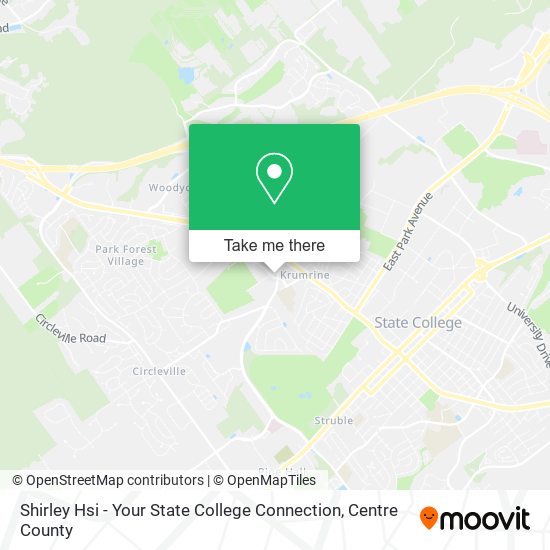 Mapa de Shirley Hsi - Your State College Connection