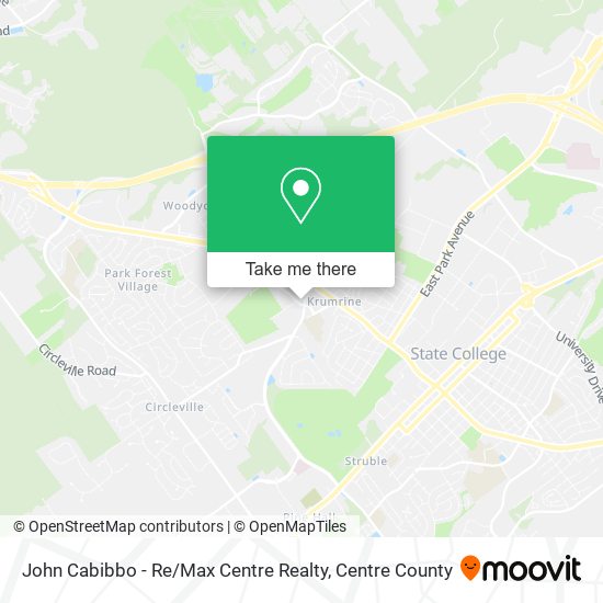 John Cabibbo - Re / Max Centre Realty map