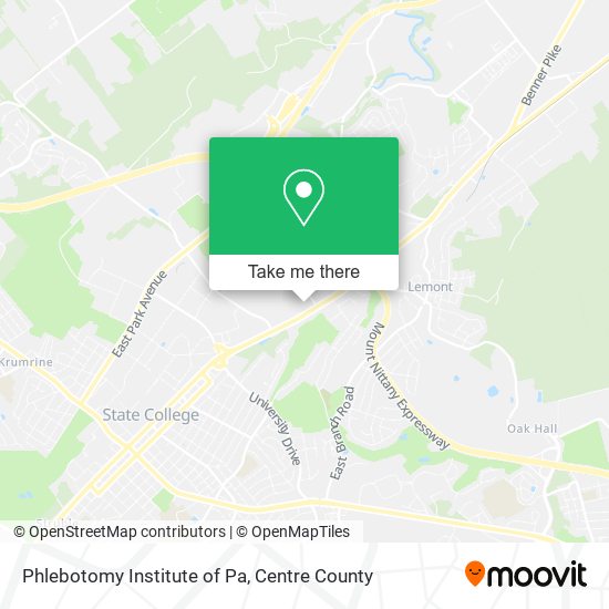 Phlebotomy Institute of Pa map