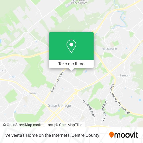 Mapa de Velveeta's Home on the Internets