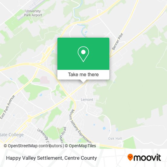Happy Valley Settlement map