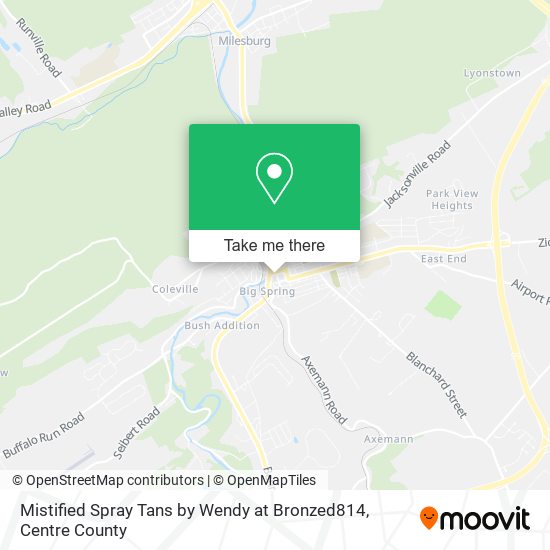 Mistified Spray Tans by Wendy at Bronzed814 map
