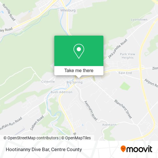 Mapa de Hootinanny Dive Bar
