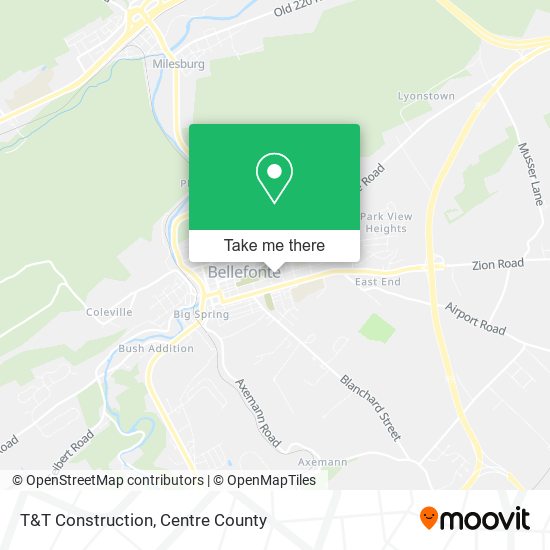 Mapa de T&T Construction