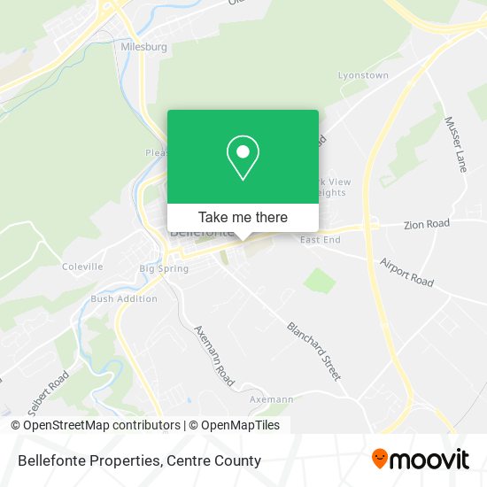 Mapa de Bellefonte Properties