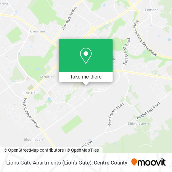 Mapa de Lions Gate Apartments (Lion's Gate)