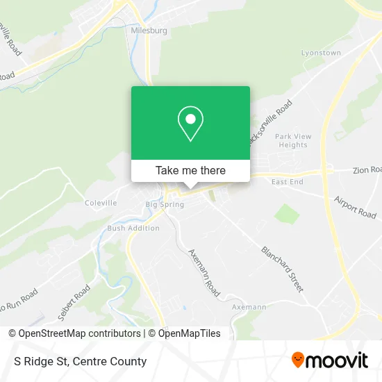 S Ridge St map