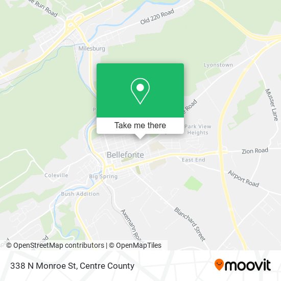 338 N Monroe St map
