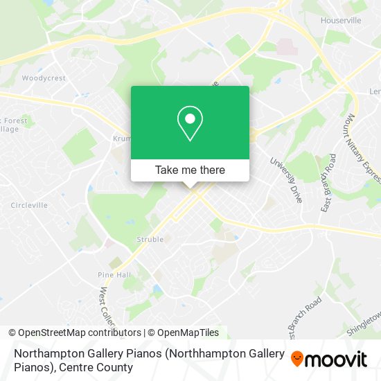 Mapa de Northampton Gallery Pianos (Northhampton Gallery Pianos)