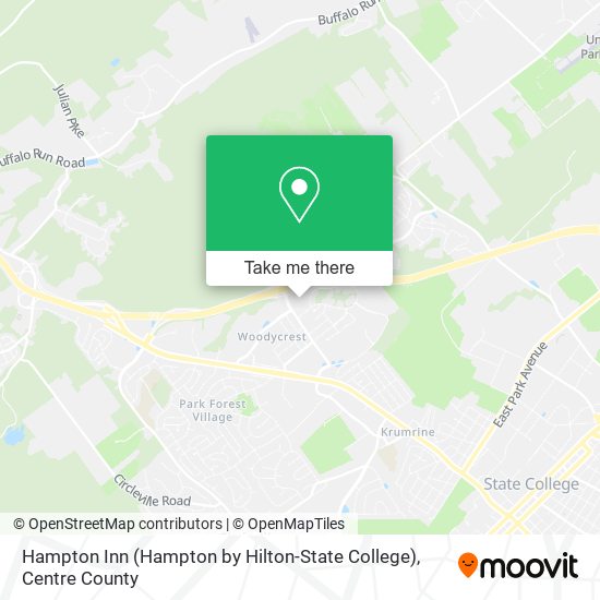 Mapa de Hampton Inn (Hampton by Hilton-State College)