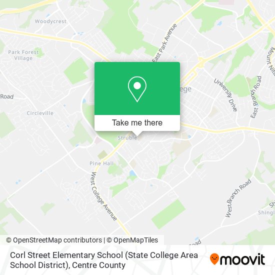 Corl Street Elementary School (State College Area School District) map