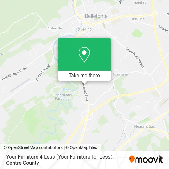 Your Furniture 4 Less map