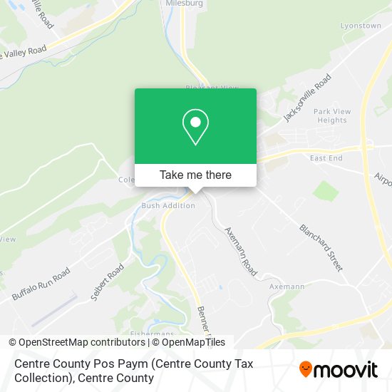 Centre County Pos Paym (Centre County Tax Collection) map