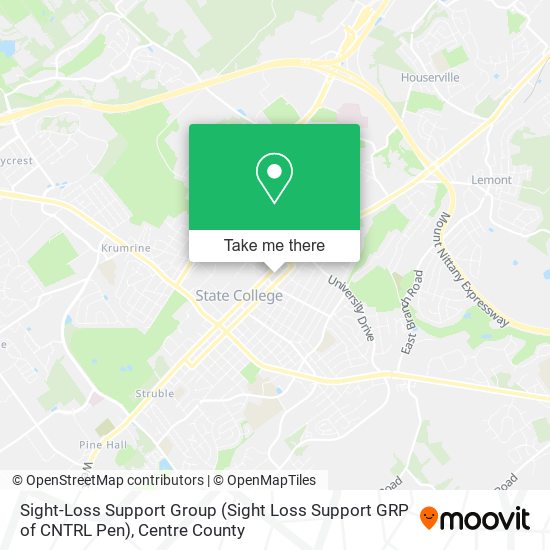 Mapa de Sight-Loss Support Group (Sight Loss Support GRP of CNTRL Pen)