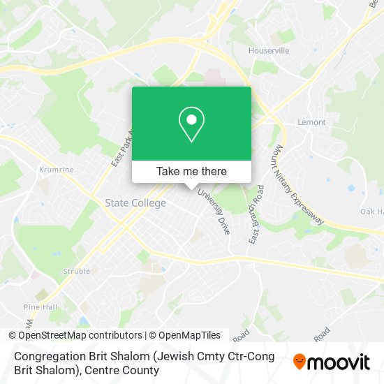 Congregation Brit Shalom (Jewish Cmty Ctr-Cong Brit Shalom) map