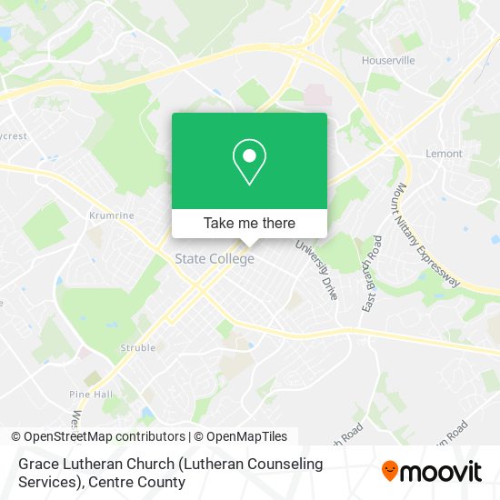 Mapa de Grace Lutheran Church (Lutheran Counseling Services)