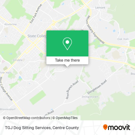 Mapa de TGJ Dog Sitting Services