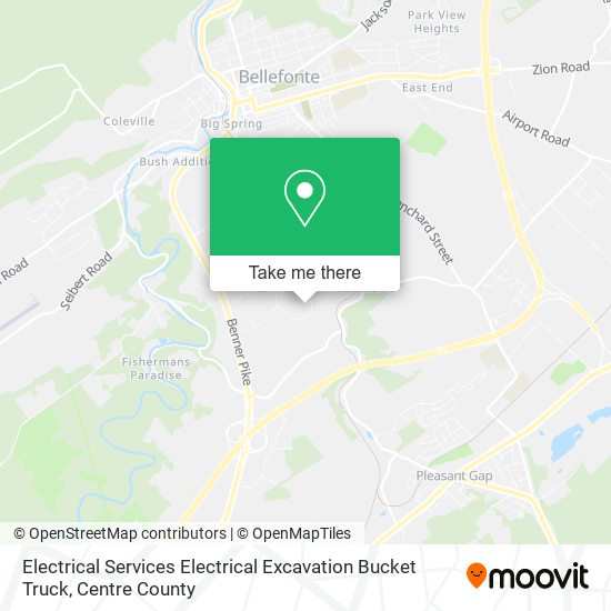 Electrical Services Electrical Excavation Bucket Truck map