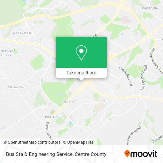 Bus Sta & Engineering Service map