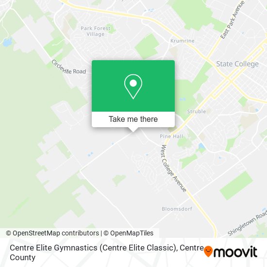 Mapa de Centre Elite Gymnastics (Centre Elite Classic)