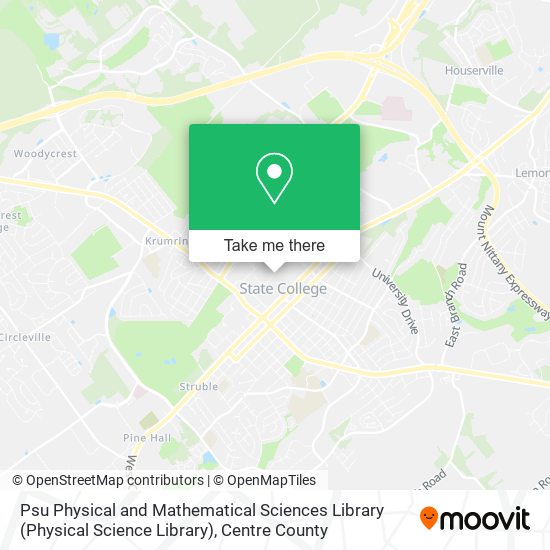 Psu Physical and Mathematical Sciences Library (Physical Science Library) map