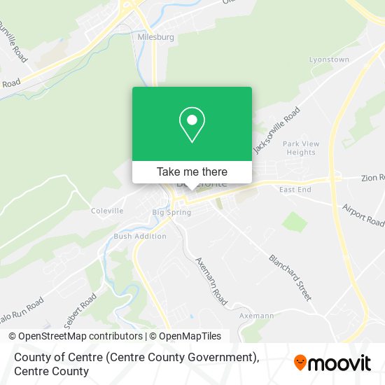 County of Centre (Centre County Government) map