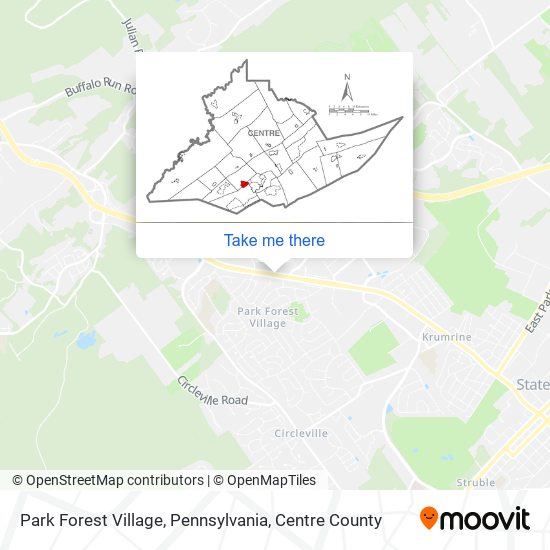 Mapa de Park Forest Village, Pennsylvania