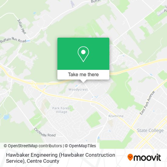 Mapa de Hawbaker Engineering (Hawbaker Construction Service)