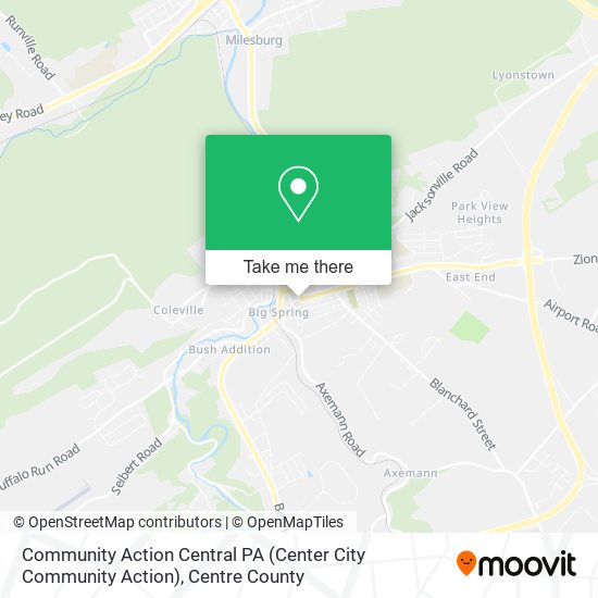Community Action Central PA (Center City Community Action) map