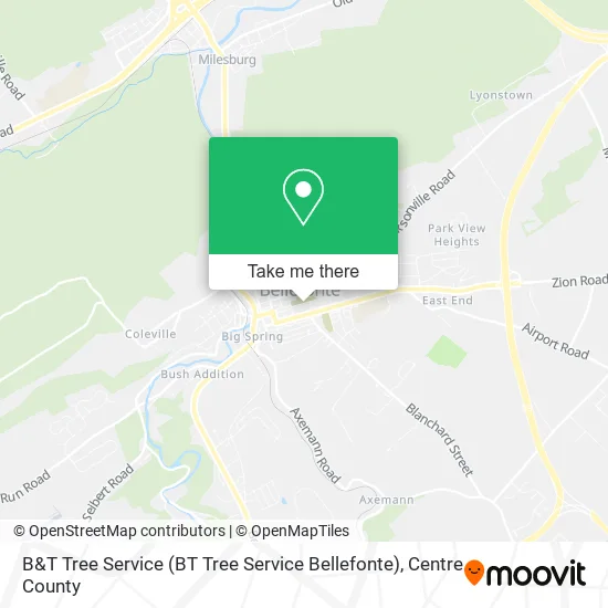 B&T Tree Service (BT Tree Service Bellefonte) map