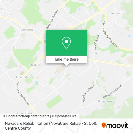 Mapa de Novacare Rehabilitation (NovaCare Rehab - St Col)