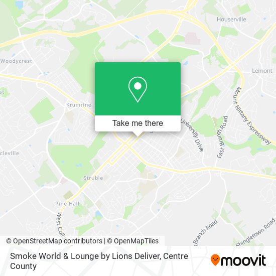 Smoke World & Lounge by Lions Deliver map
