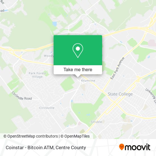 Mapa de Coinstar - Bitcoin ATM