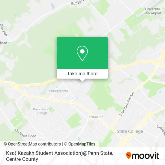 Ksa( Kazakh Student Association)@Penn State map