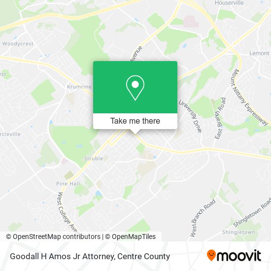 Goodall H Amos Jr Attorney map