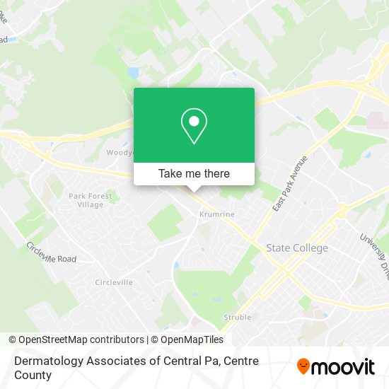 Dermatology Associates of Central Pa map