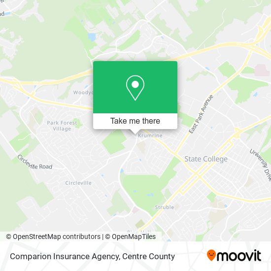 Mapa de Comparion Insurance Agency