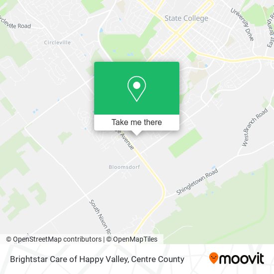 Mapa de Brightstar Care of Happy Valley