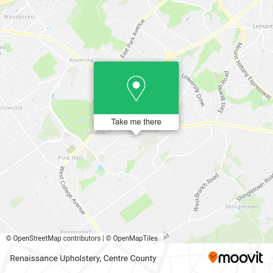 Renaissance Upholstery map