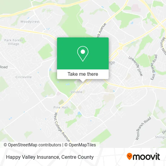 Happy Valley Insurance map