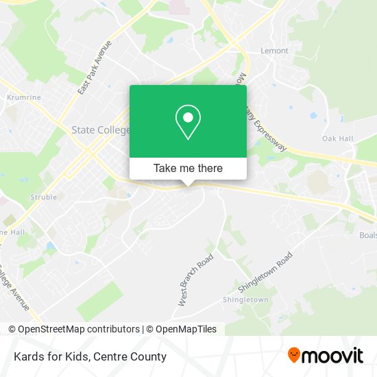 Kards for Kids map