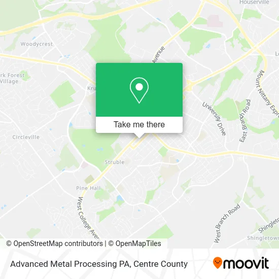 Advanced Metal Processing PA map