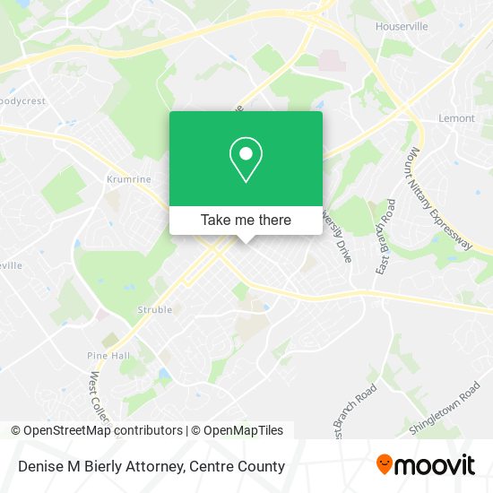 Denise M Bierly Attorney map