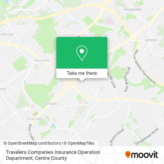 Mapa de Travelers Companies Insurance Operation Department