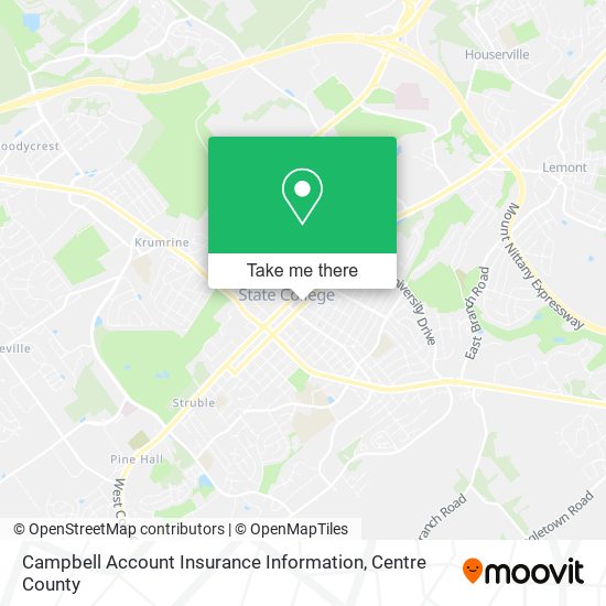 Campbell Account Insurance Information map